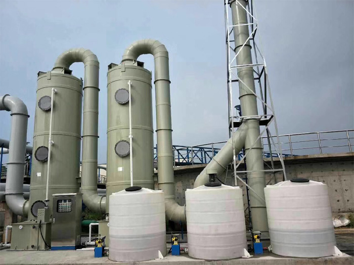 PP酸堿廢氣洗滌塔 PP酸堿廢氣洗滌塔